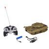 RC tank s otočnou věžičkou a zvuky hnědý