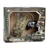 RC tank s otočnou věžičkou a zvuky hnědý 10
