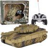 RC tank s otočnou věžičkou a zvuky hnědý