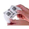 Dron akrobatický s LED osvětlením + dálkový ovladač bílý
