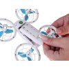 Dron akrobatický s LED osvětlením + dálkový ovladač bílý