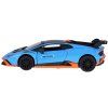 Autíčko Lamborghini Huracan STO 1:32 kovové s efekty modrá-metalíza 3