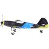 RC letadlo G8 Glider z EPP Pěny s LED a USB pohonem modré