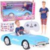 RC autíčko Retro Cadillac Stylový řidič Ken modré