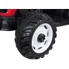 Elektrické autíčko TRAKTOR s přívěsem červené
