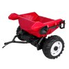 Elektrické autíčko TRAKTOR s přívěsem červené