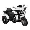 Dětská velká elektrická motorka Chopper 2 motory bílá