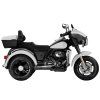 Dětská velká elektrická motorka Chopper 2 motory bílá