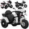 Dětská velká elektrická motorka Chopper 2 motory bílá