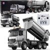 RC auto Mercedes Arocs sklápěč + návěs 1:20 kovové