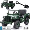 Dětské elektrické autíčko Vojenské Willys Zelené