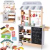 Dřevěný dětský obchůdek interaktivní MARKET s výrobníkem ledu