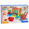 Interaktivní supermarket pokladna s vozíkem červeno-modrý 5