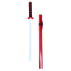 Dětský meč Katana dřevěný 70 cm červený 2