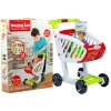 Dětský Nákupní Vozík Potraviny 25 dílků bílo-červený