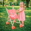 Kočárek pro panenky baby Annabell Skládací růžový 13