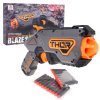 Pistole na pěnové náboje Blaze Storm Manuální Šedá + 20 Bezpečných Nábojů + Pružinový Mechanismus 2