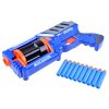 Pistole BLASTER pěnové náboje 10 ks modrá