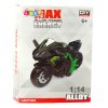 Kovová Motorka DIY 1:14 Zeleno-Černá 4