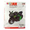 Kovová Motorka DIY 1:14 Zeleno-Černá