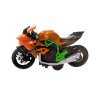 Kovový Motocykl K Sestavení A Šroubování 1:14 Oranžovo-Zelený