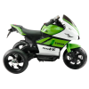 Dětská elektrická motorka tříkolka HT-5188 LED světla MP3 zelená