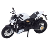 Motorka Sportovní Světla Zvuky Bílá Kovová 2