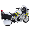 Policejní Motocykl 1:12 Světla Kovový Bílý 3