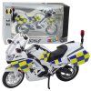 Policejní Motocykl 1:12 Světla Kovový Bílý