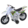 Terénní Motorka Cross Off-Road Pohon Světla Bílá