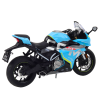 Motocykl se světly a zvuky 1:12 modrý kovový 3