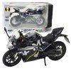 Sportovní Motocykl 250 SR 1:12 Světla Černý Kovový