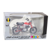 Model motocyklu Retro Klasický Kovový 1:12 Červený