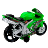 Motorka Závodní Silniční Pohon Světla Zelená 3