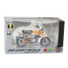 Motocykl Retro Klasický Kovový Žlutý 1:12 4