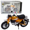 Motocykl Retro Klasický Kovový Žlutý 1:12