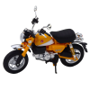 Motocykl Retro Klasický Kovový Žlutý 1:12