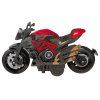 Kovový motocykl ke skládání a šroubování 1:14 DIY oranžový