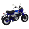 Motocykl Retro Klasický 1:12 Kovový Modrý