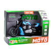 Dětská motorka na baterie světla modrá 4