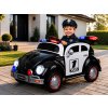 Elektrické autíčko Policejní Brouk s funkcí houpání černo bílé