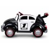 Elektrické autíčko Policejní Brouk s funkcí houpání černo bílé