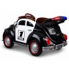 Elektrické autíčko Policejní Brouk s funkcí houpání černo bílé