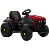 Elektrický traktor pro děti + přívěs Červený