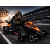 RC akumulátorové závodní auto McLaren Formule E ČernoOranžové