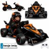 RC akumulátorové závodní auto McLaren Formule E ČernoOranžové