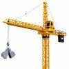 RC stavební jeřáb dálkově ovládaný otočný 360° 71 cm žlutý 3