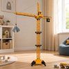 RC stavební jeřáb dálkově ovládaný otočný 360° 71 cm žlutý 4