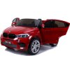 Elektrické autíčko BMW X6M SUV LED světla MP3 Červené lakované 7