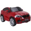 Elektrické autíčko BMW X6M SUV LED světla MP3 Červené lakované